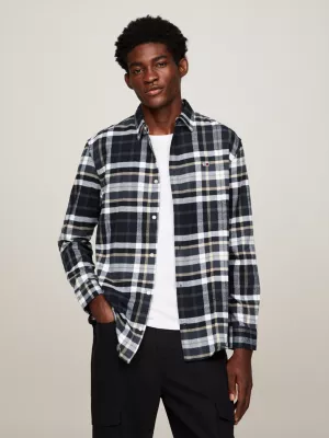 Camisa de flanela clássica com estampa xadrez essencial