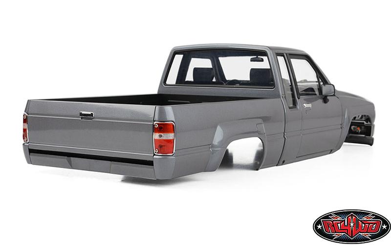 Karosserie 1987 Toyota XtraCab Hard Body Grau, 1:10<br>Detailgetreue Pickup Karosserie aus ABS-Kunststoff