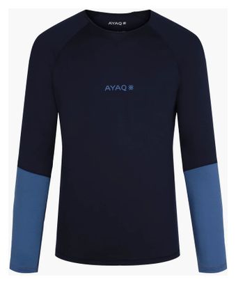 Maillot Manches Longues AYAQ Mefonna Merinos Blue Slate Bleu