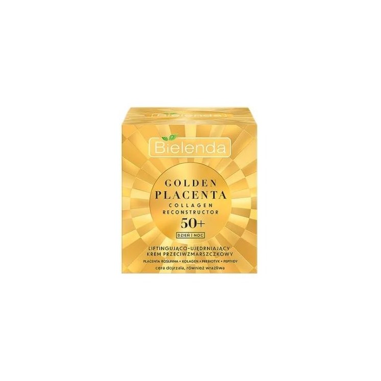 Bielenda GOLDEN PLACENTA COLLAGEN RECONSTUCTOR 50+ liftende en verstevigende anti-rimpel gezichtscrème 50 ml