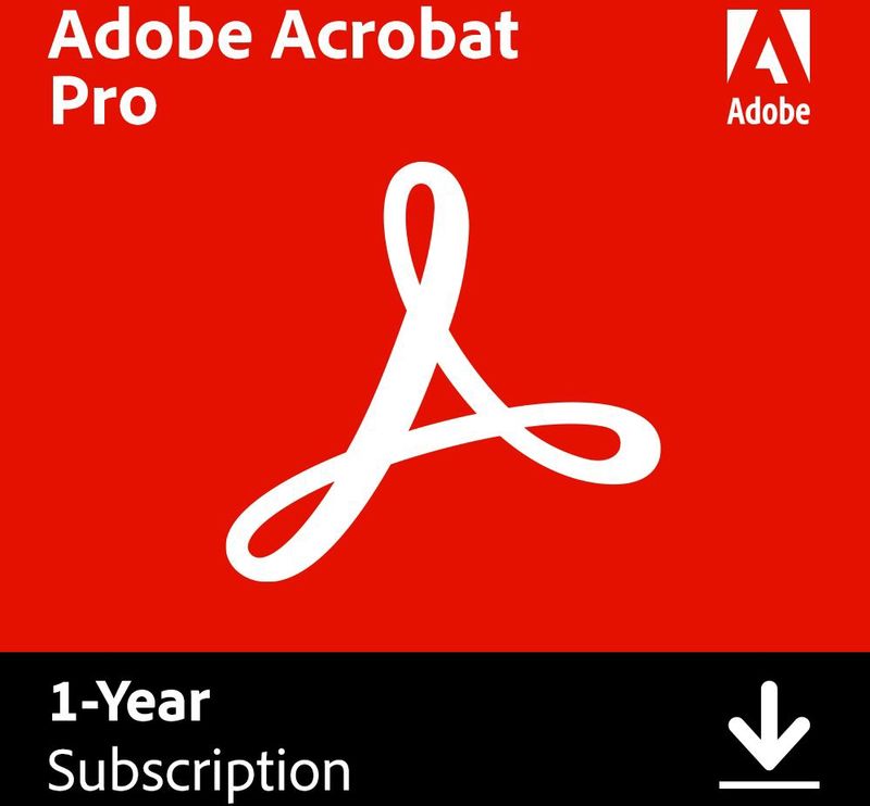 Adobe Acrobat Pro DC - Software - 1 Gebruiker - 2 Installaties - 1 Jaar - Geschikt voor Windows en Mac