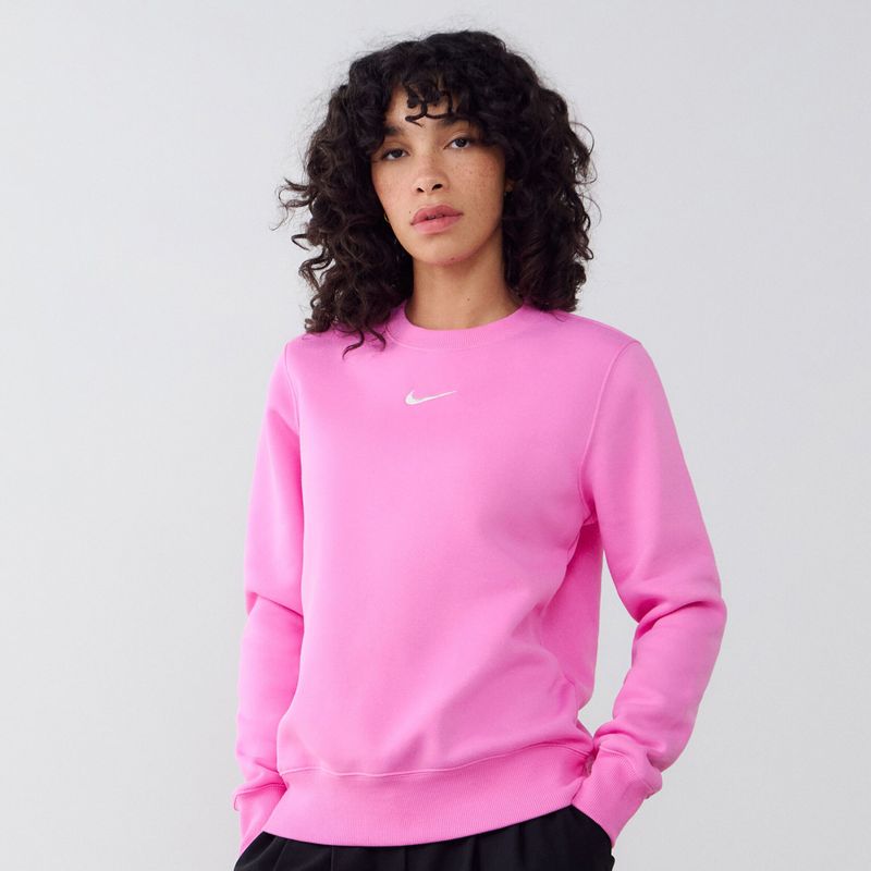 Nike Sweat Crew Club Centered Logo  Roze  Dames