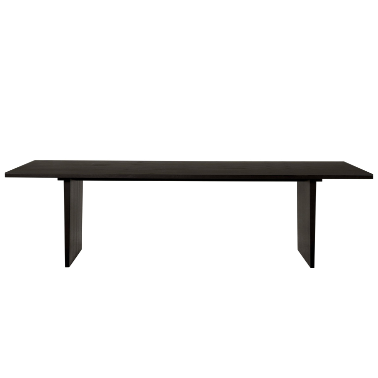 Gubi Private dining eettafel 260x100 brown/black ash
