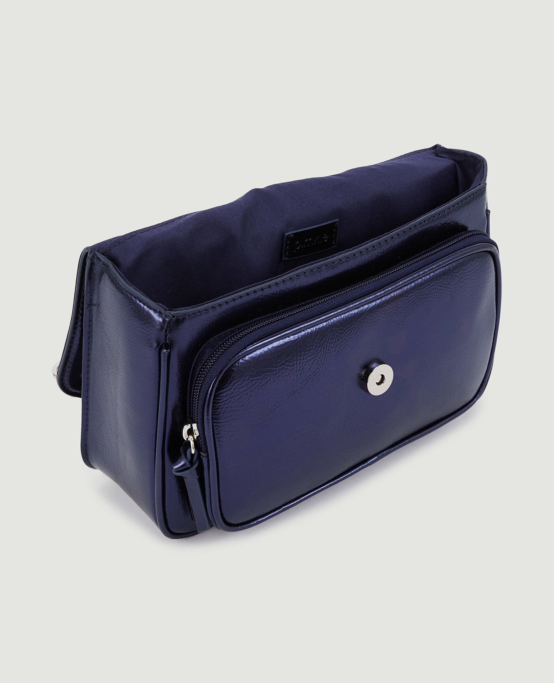 Sac besace avec clous - Bleu marine
