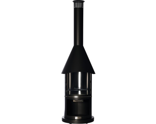 Buschbeck roestvrijstalen haard Auckland H 230 cm zwart