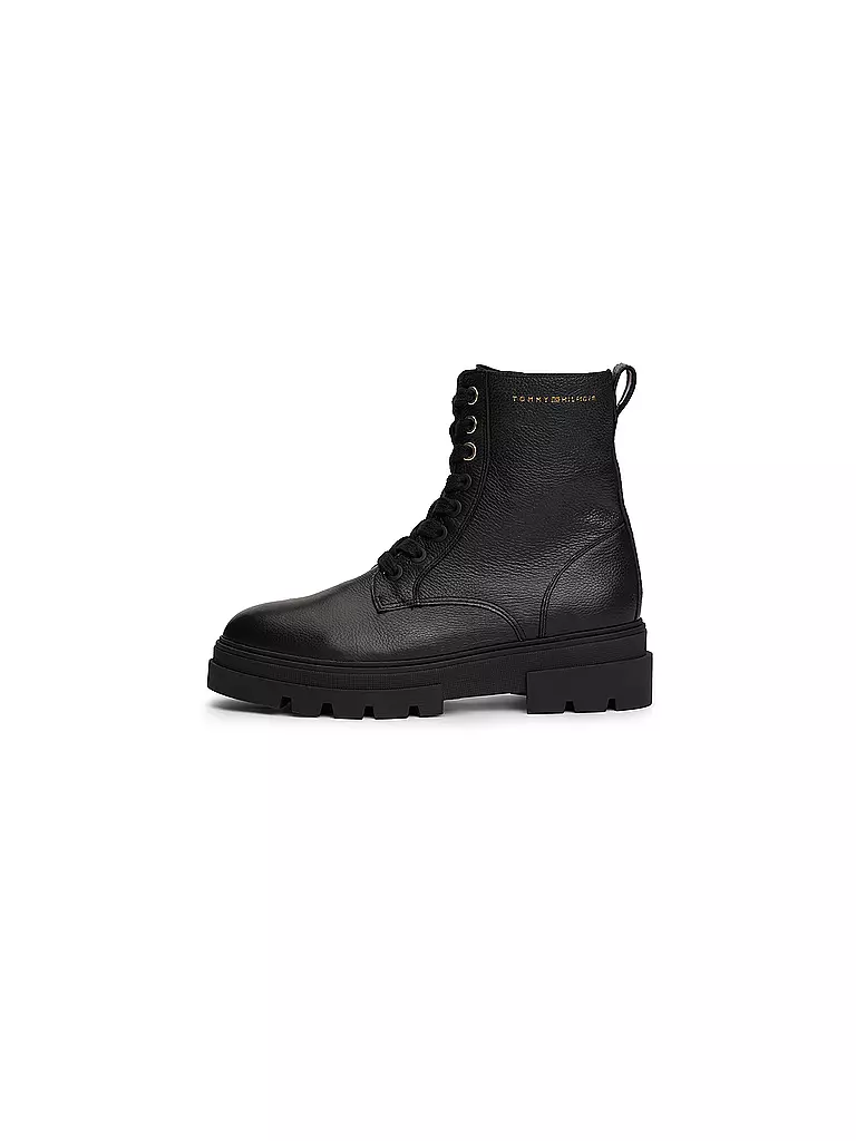 TOMMY HILFIGER Schnürboots schwarz