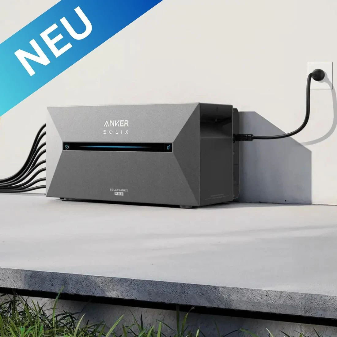 Anker SOLIX Solarbank 2 E1600 PRO Balkon-Stromspeichersystem + 1x BP1600 Erweiterungsakku - 3,2 kWh gesamt