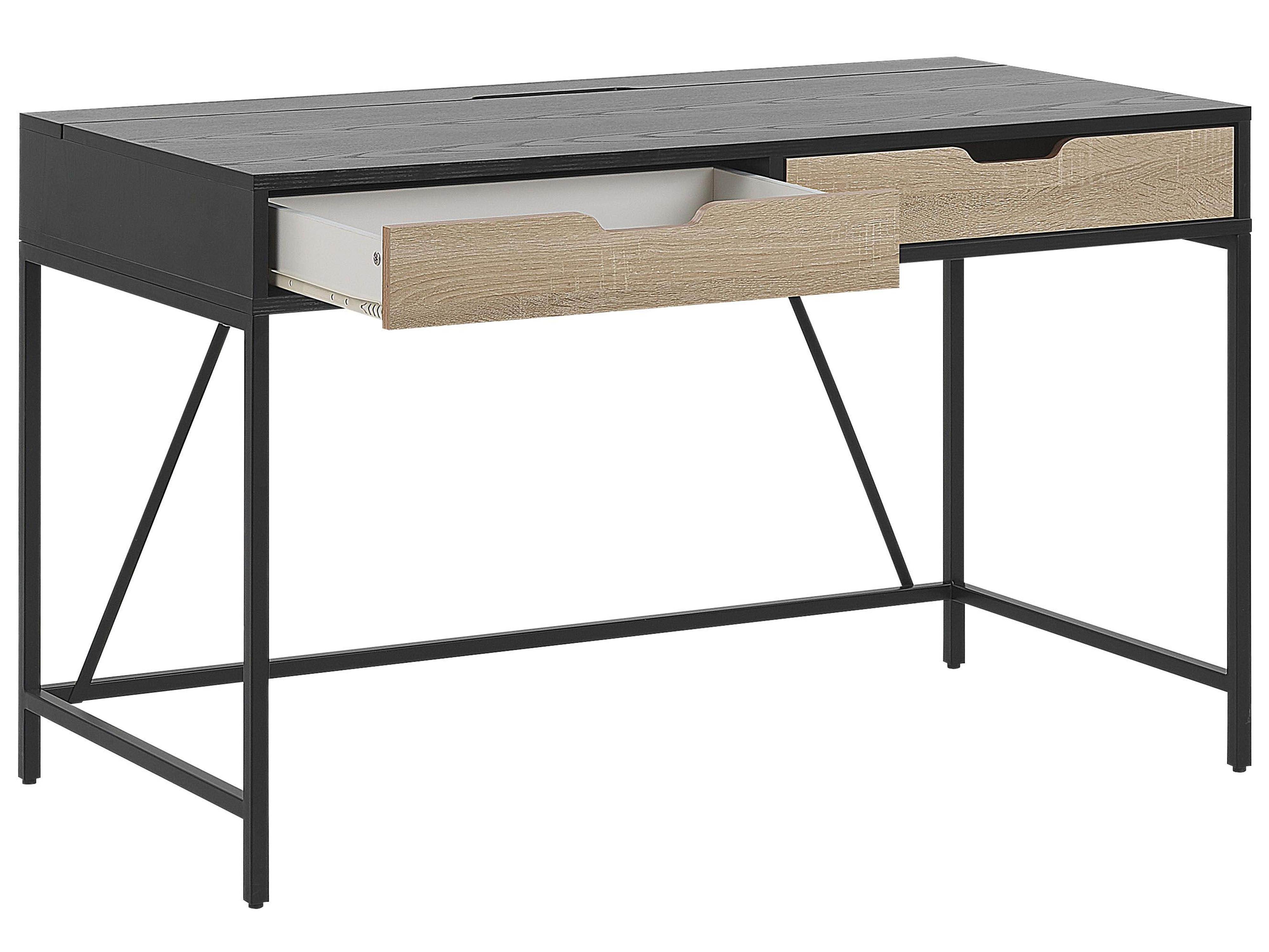 Bureau JENA Zwart 120 cm 60 cm met lades