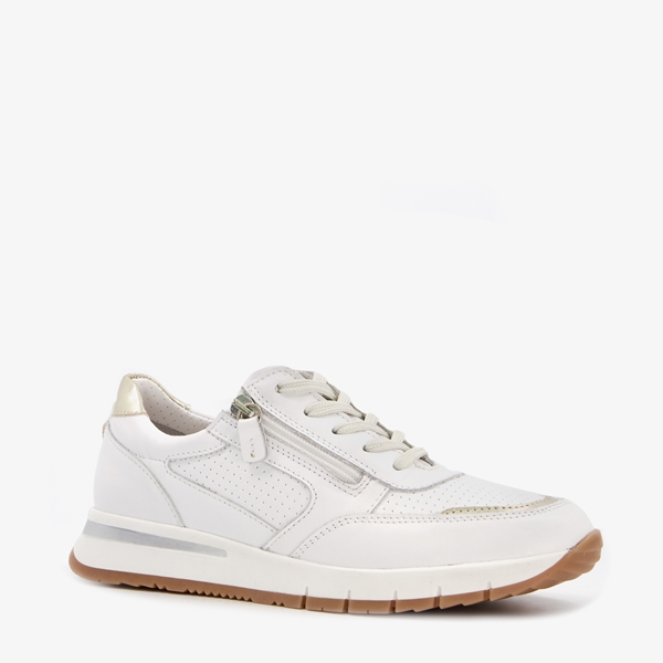 Hush Puppies leren dames sneakers met metallic