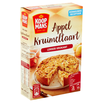 Koopmans Appelkruimeltaart Bakmix 410g