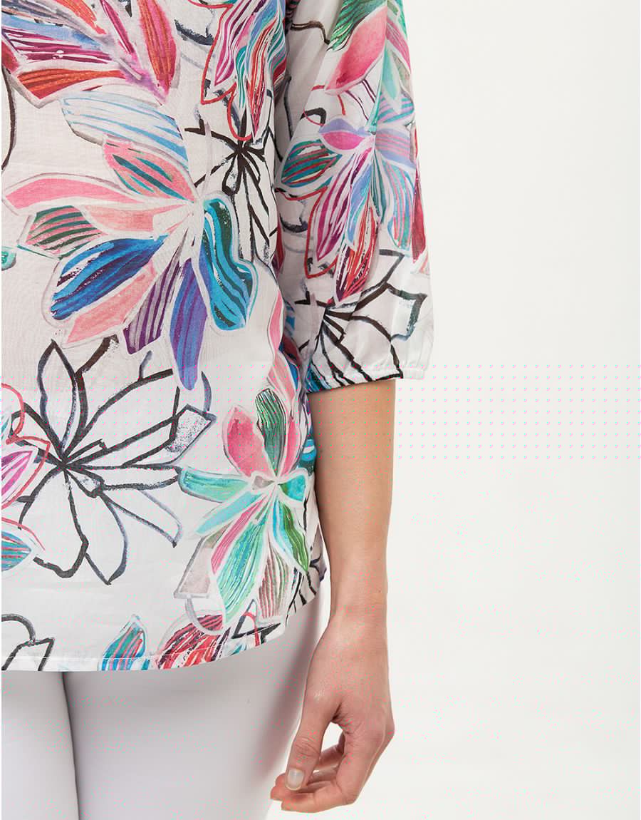 Blouse 100% coton blanc