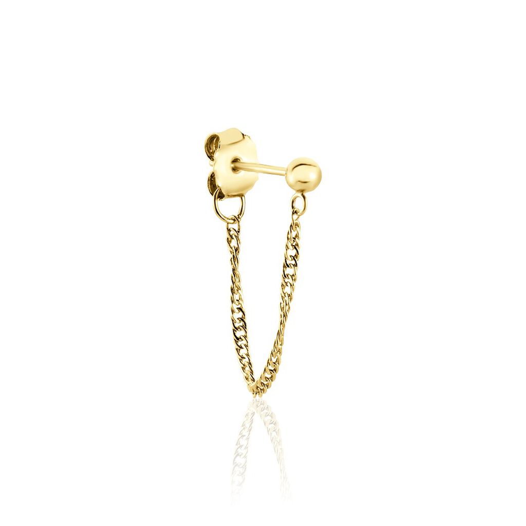 Boucles D'oreilles Pendantes Duha Plaqué Or Jaune