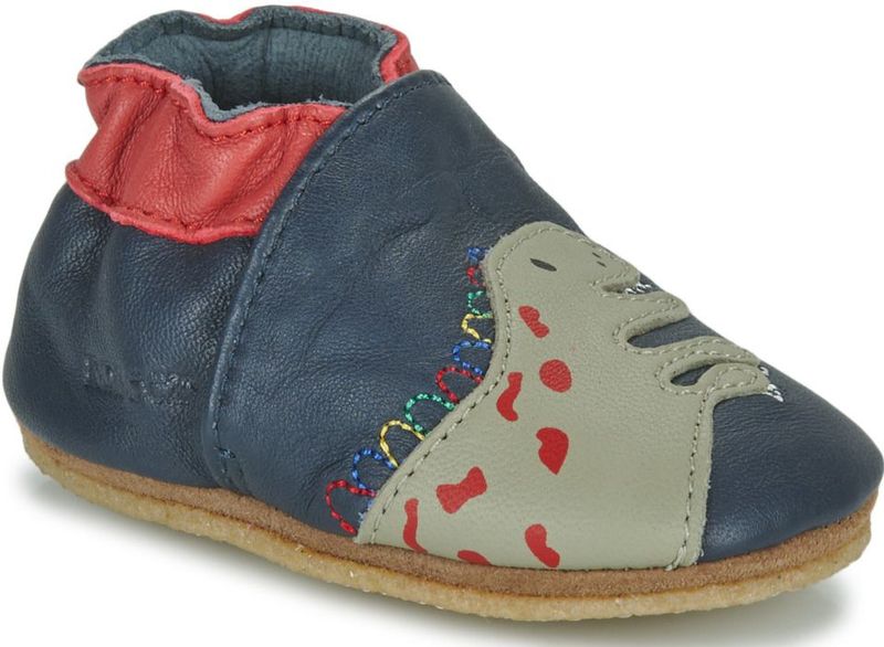Robeez - Cretace Star - Pantoffels - Marineblauw - Plantaardig Gelooid Leer