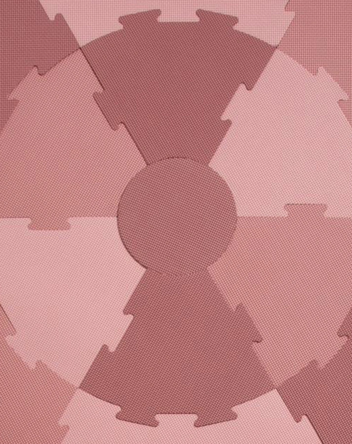 Spielmatte ROUND PUZZLE (122x122) 13-teilig in blossom pink