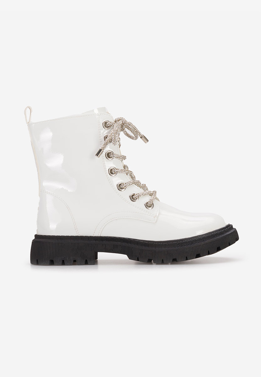 Bottines filles blanches Pixey