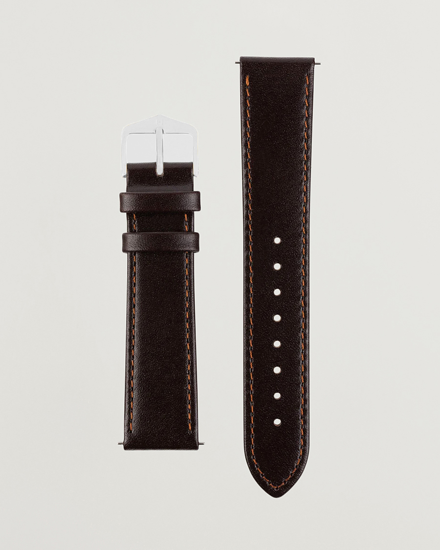 HIRSCH Osiris Calf Leather Watch Strap Brown