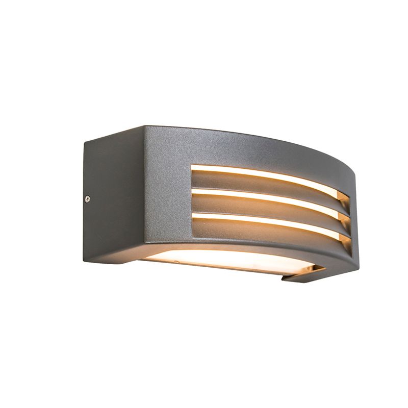Smart wandlamp antraciet IP44 incl. Wifi P45 - Hurricane 1