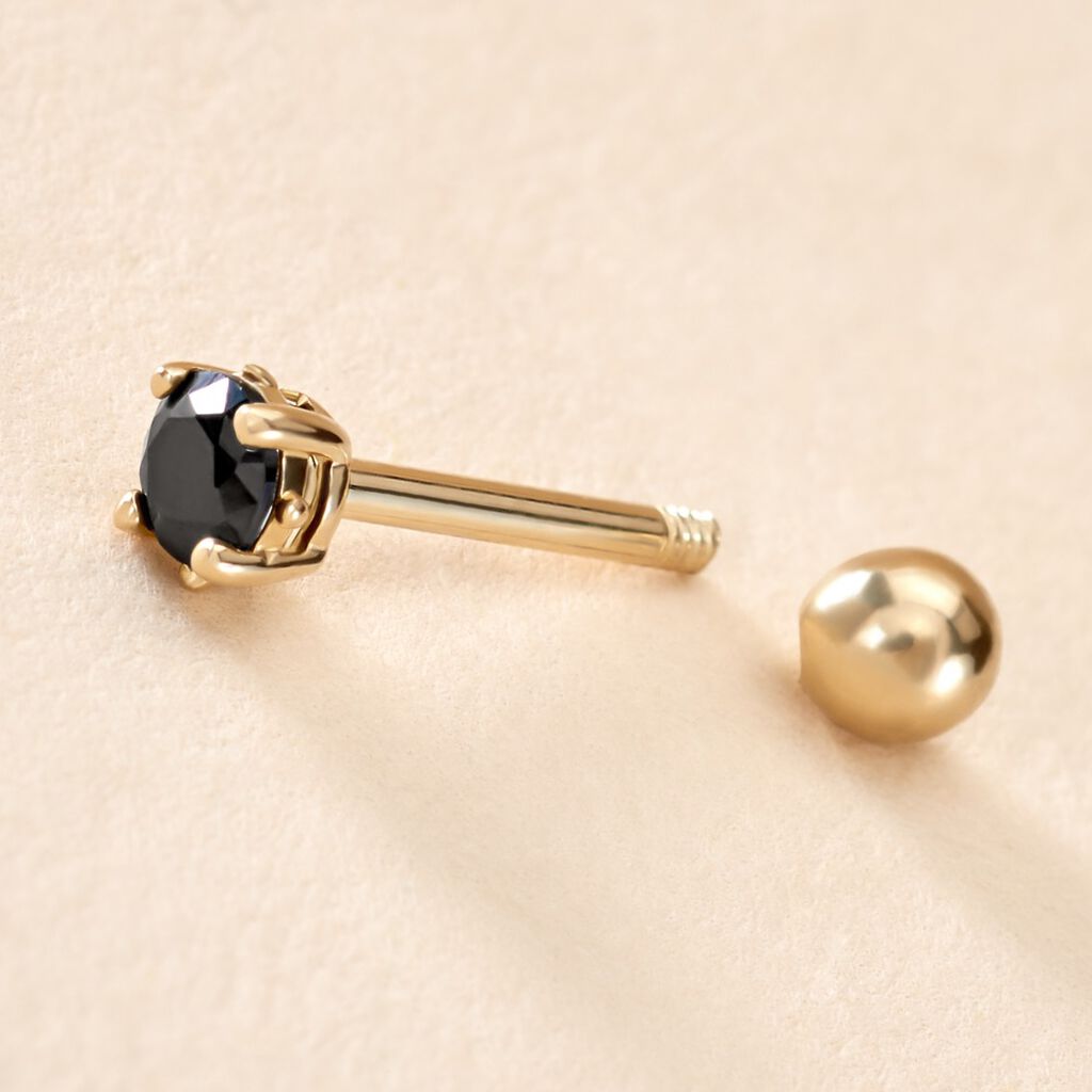 Piercing Joanina Or Jaune Oxyde De Zirconium