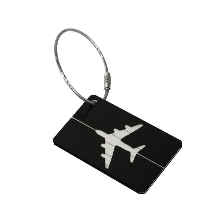 (11er Set) Aluminium Kofferanhänger Gepäck Etiketten Luggage Tag mit Adressschild - Bunt