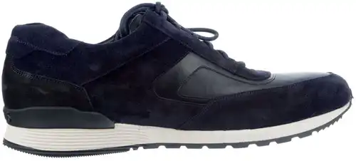 2138 E Gijs blauw/zwart combi - maat 12 veterschoen blauw/zwart combi - maat 12 Calandschoen