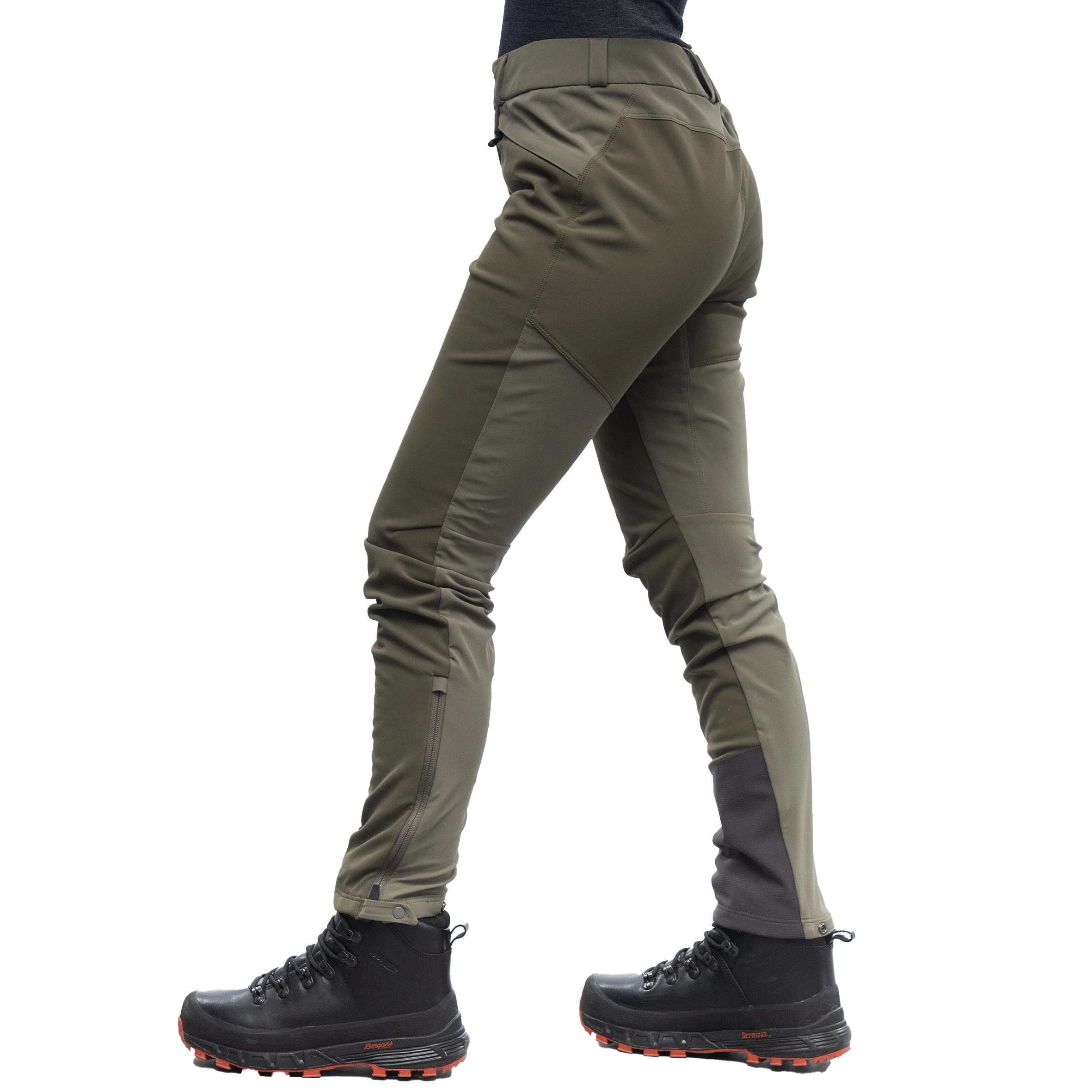 Istjern Warm Flex W Pant Dark Green Mud
