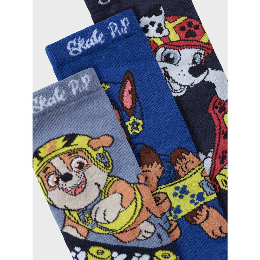 Køb Name It Flint Stone Norwin Paw Patrol 3-Pak Strømper