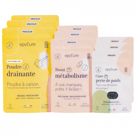Epycure Laboratoire Pack Minceur - Pomme Kiwi 3 mois
