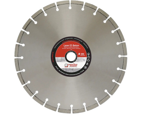 Diamantdoorslijpschijf Profitech Laser ES beton Ø 350x25,4 mm (20mm)