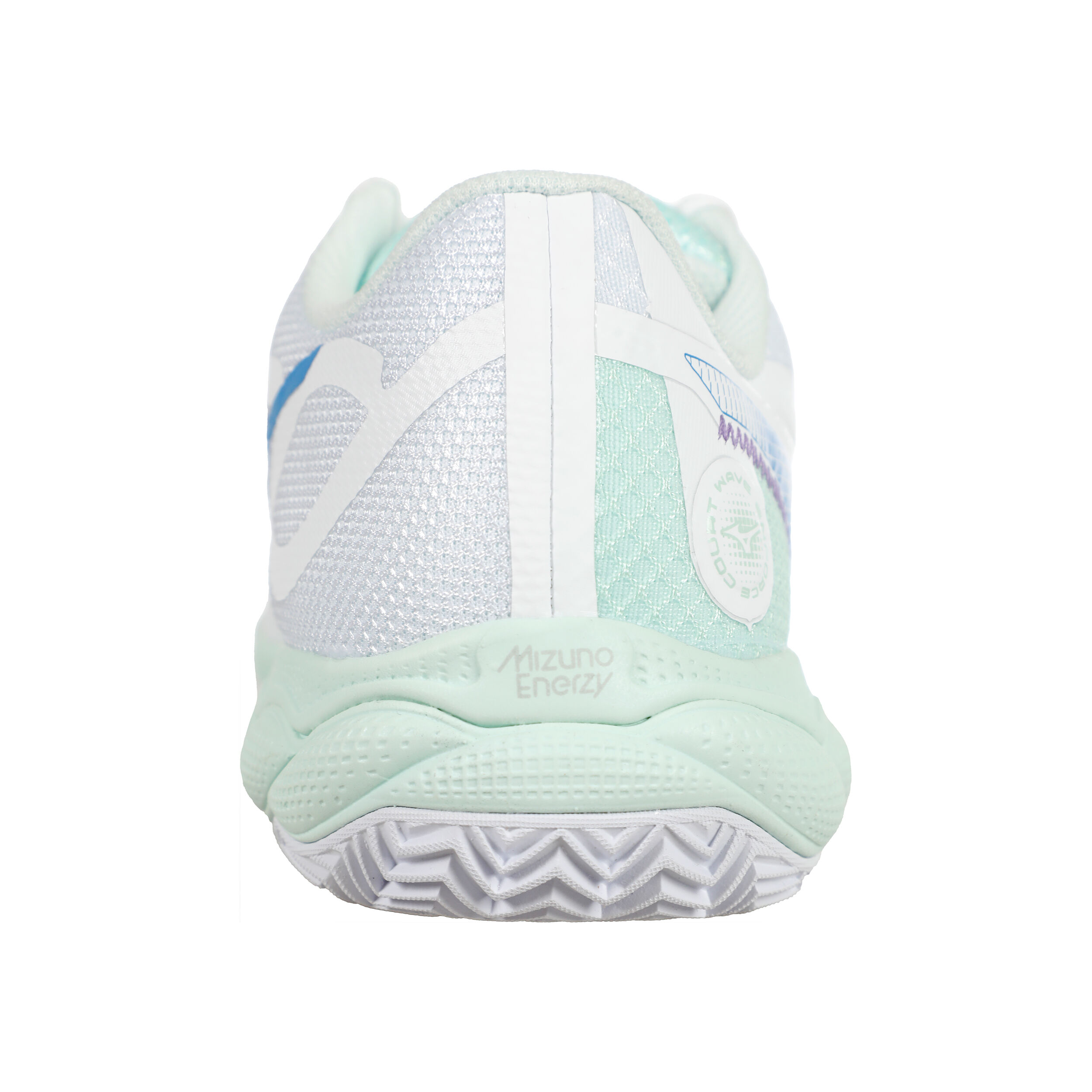 Mizuno Wave Enforce Court Chaussure Terre Battue Femmes - Blanc , Bleu