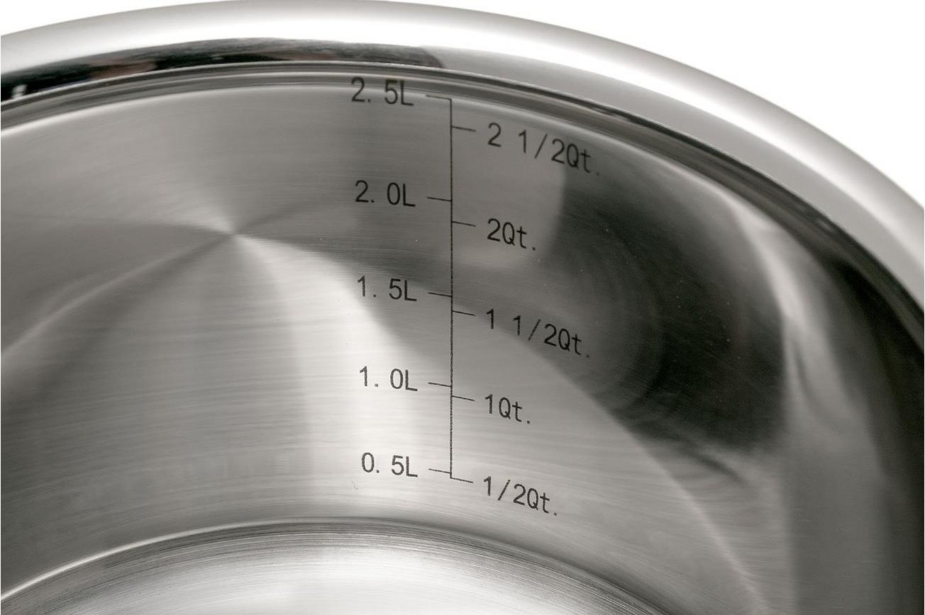 Le Creuset Magnetik steelpan met deksel, 18 cm, 2,8L
