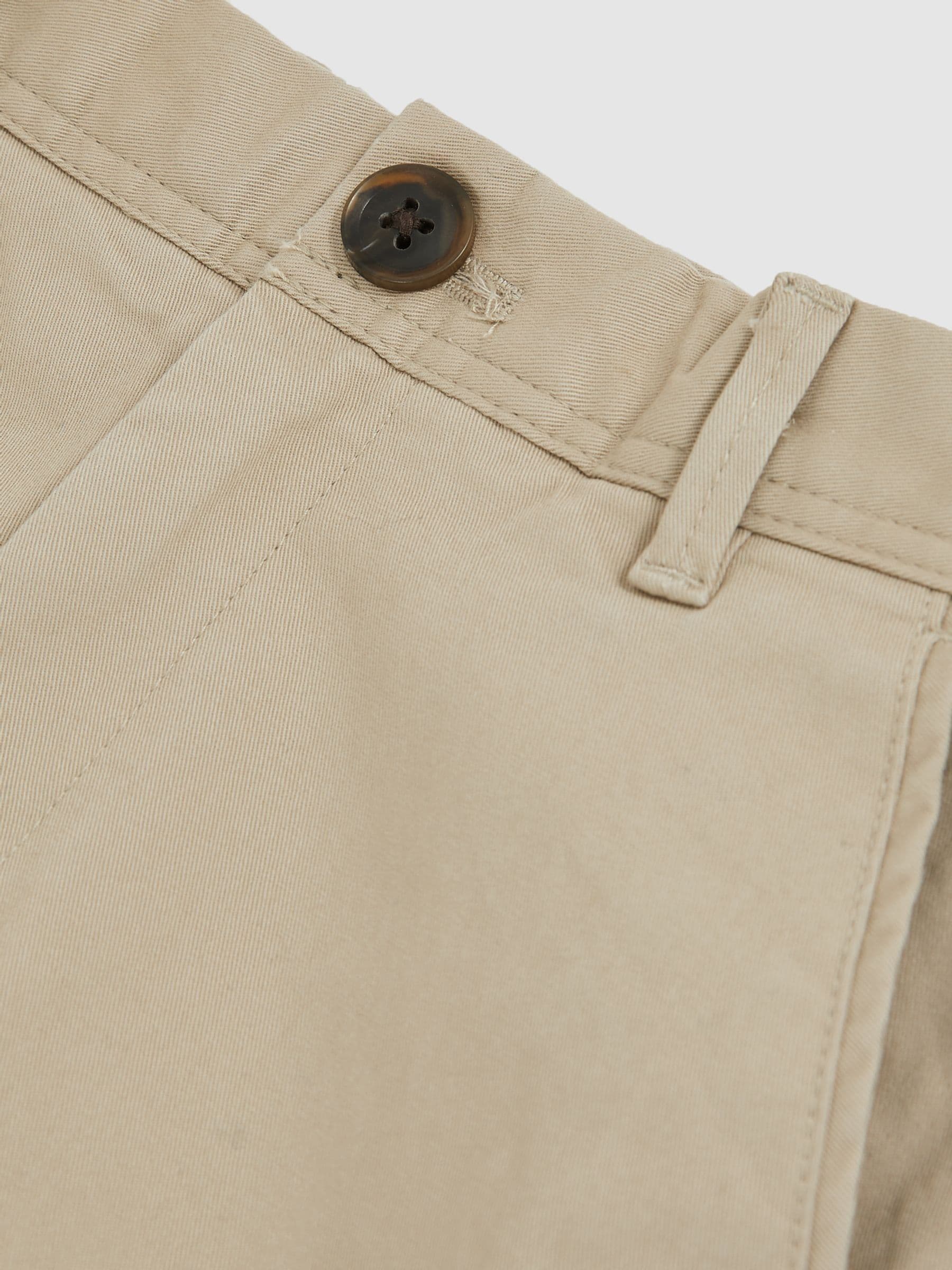 Pastelgeel - Reiss Pitch slim-fit casual chino