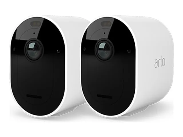 Arlo Pro 5 - Netværksovervågningskamera - udendørs - vejrbestandig - farve (Dag/nat) - 2688 x 1520 - audio - trådløs - WiFi (pakke med 2)