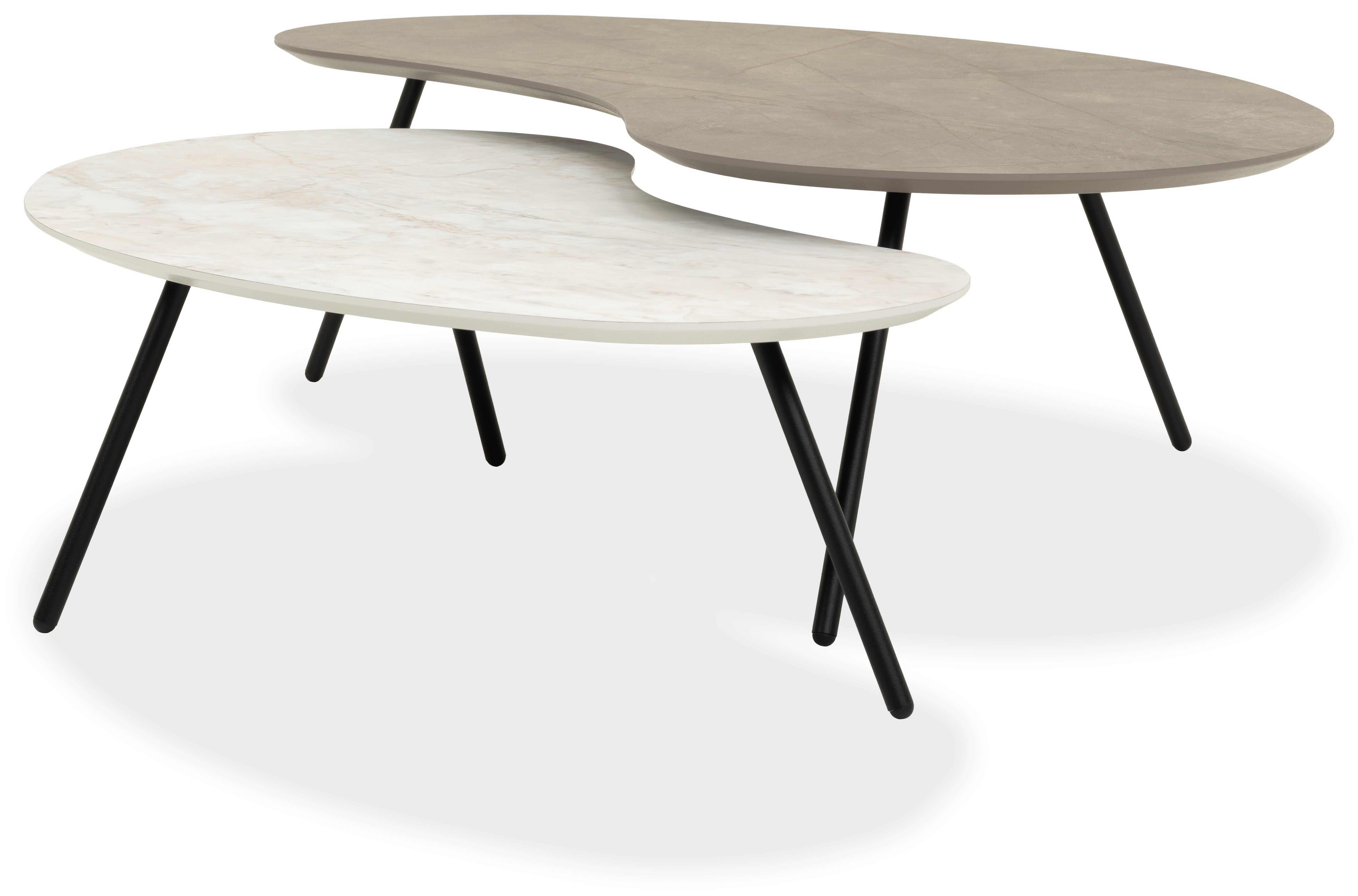 Salontafelset Solveta B120 x D63 x H36 cm