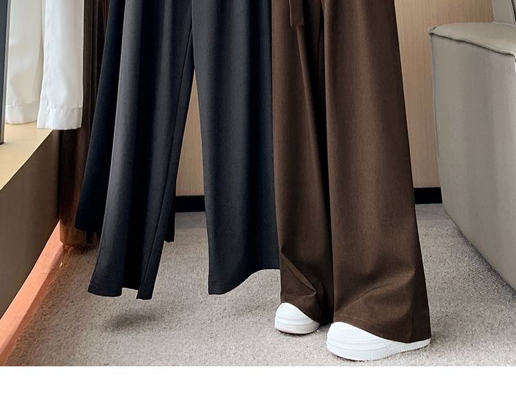 Magimomo - Hoge taille, effen, wijde broek (verschillende ontwerpen)