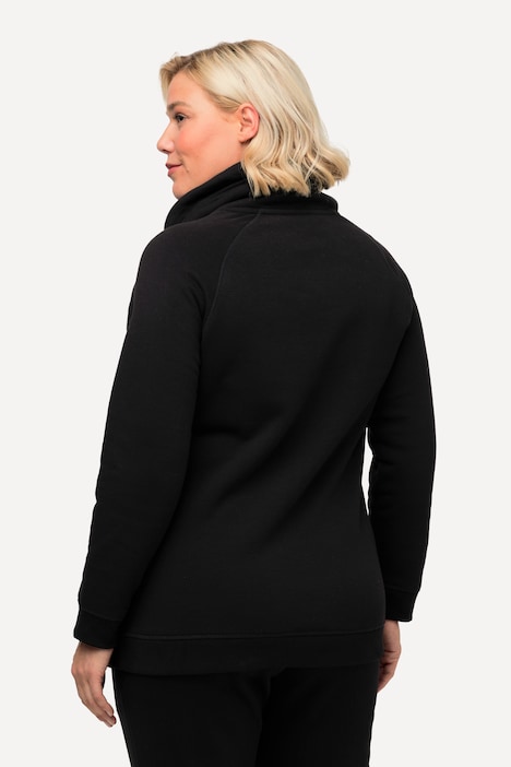 Sweatshirt, weiter Stehkragen, Taschen, Raglan-Langarm
