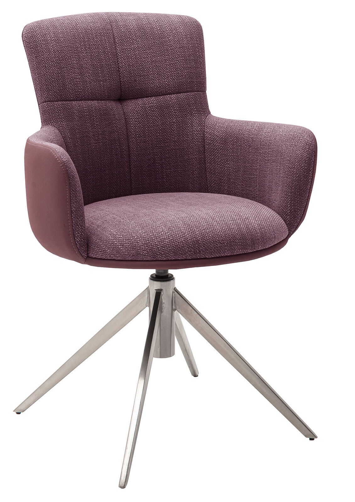 CASAVANTI Armlehnstuhl MECANA rot/ silberfarbig