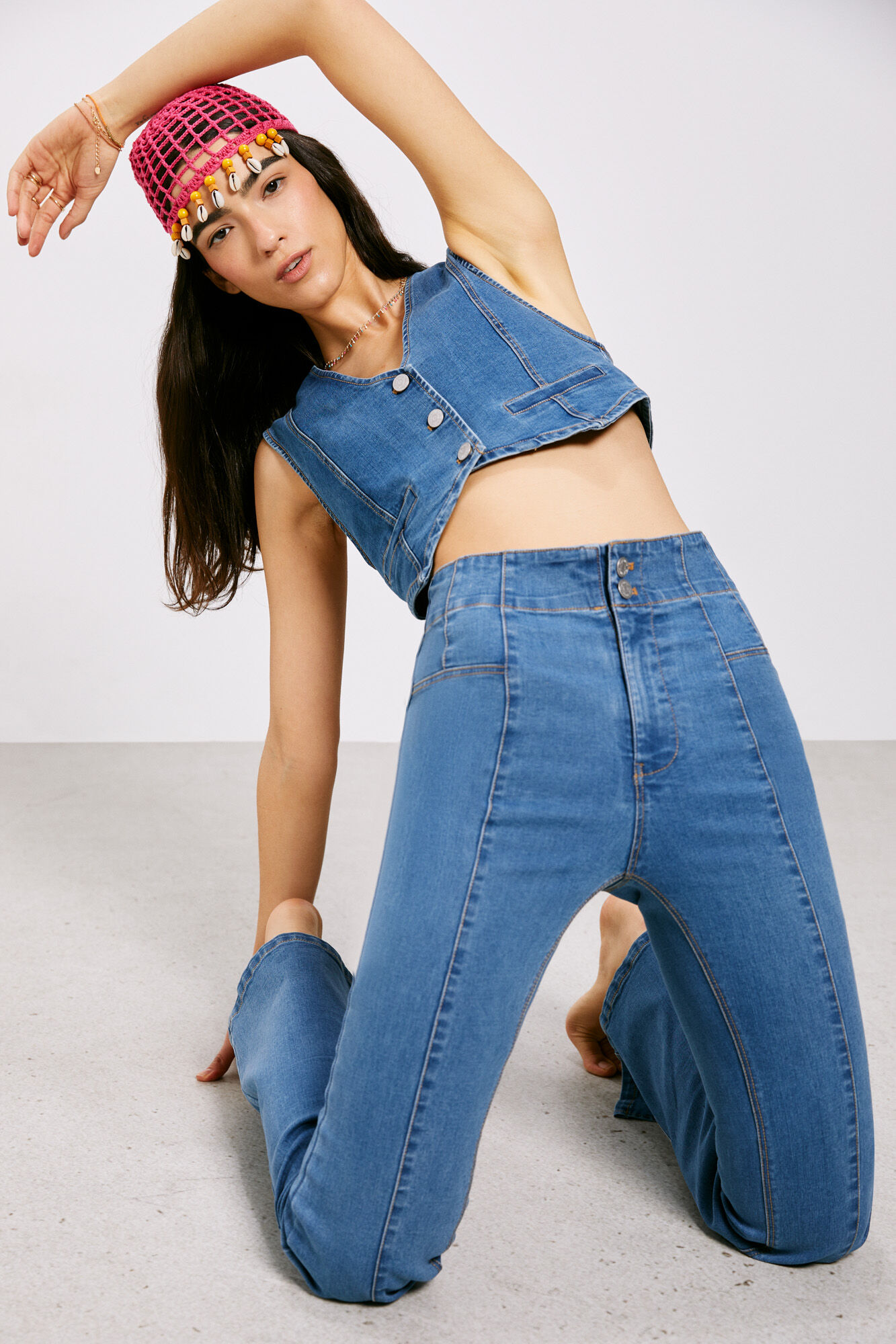 Calça jeans 0011 - azul médio