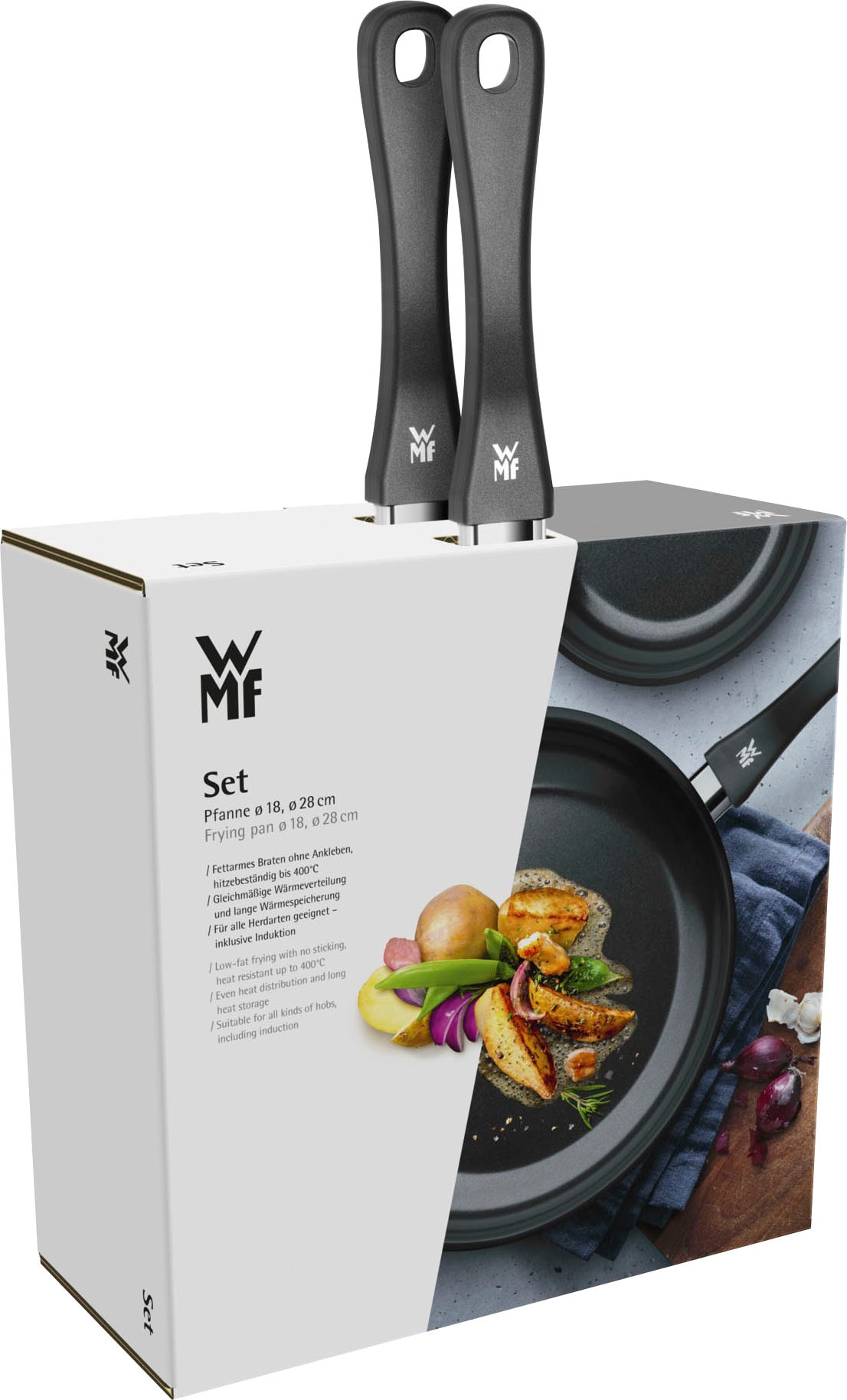 WMF Pfannen-Set »Devil« Cromargan® Edelstahl Rostfrei 18/10 Set, 2 Stk. tlg. Induktion