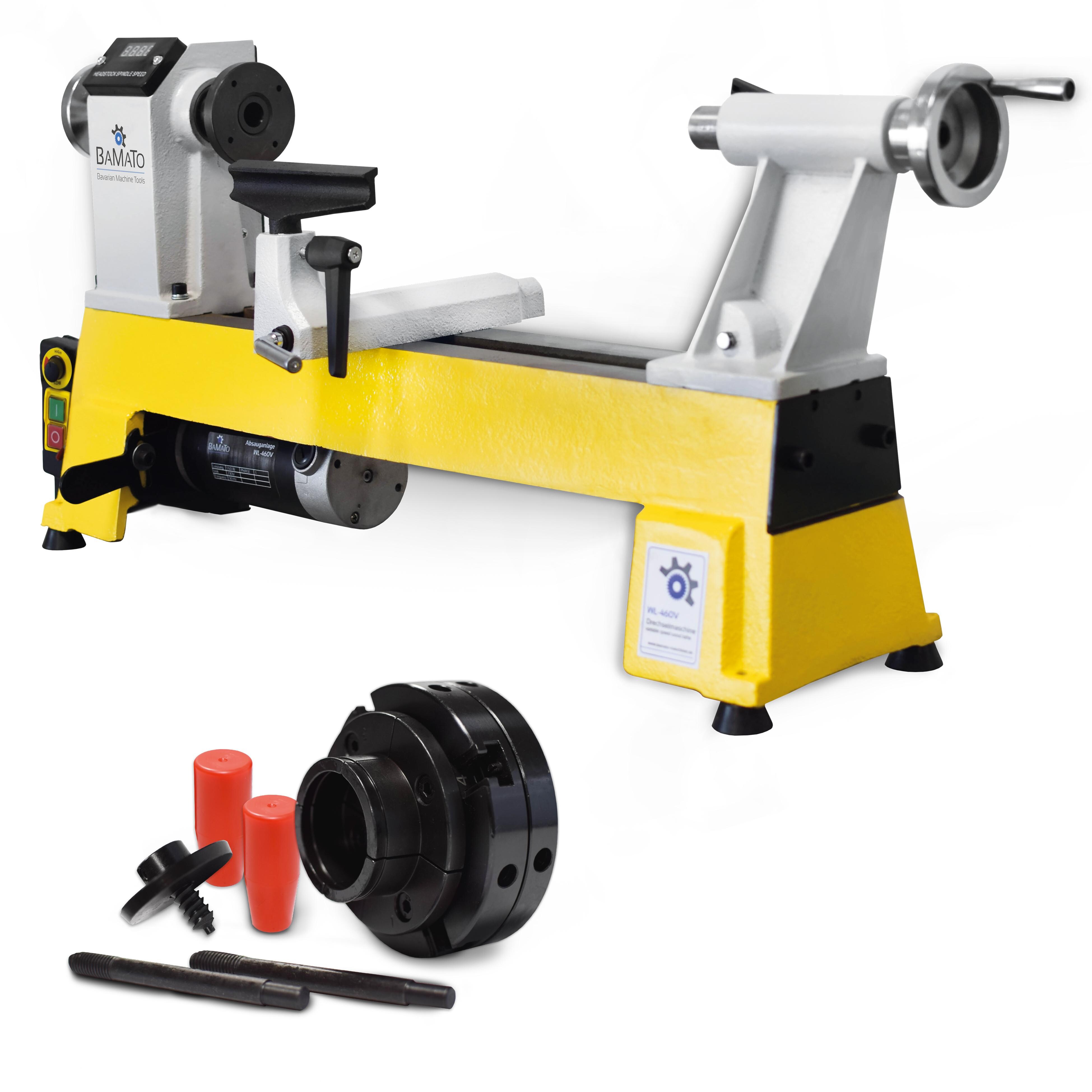BAMATO Drechselmaschine WL-460V mit 4-Backenfutter