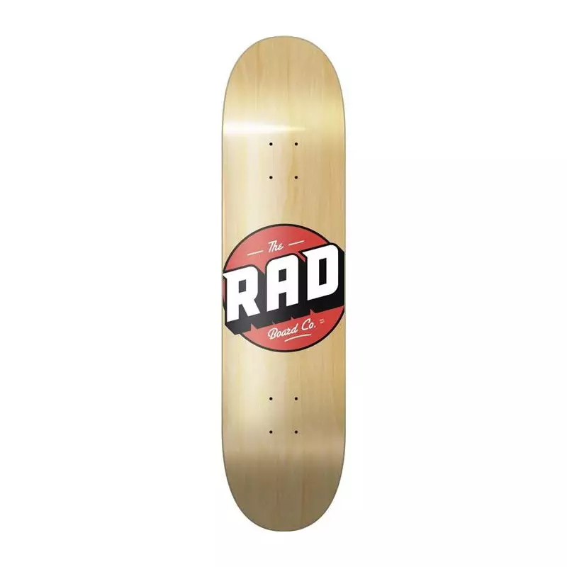 Plateau de skate RAD Solid Logo Natural Maple 7.75