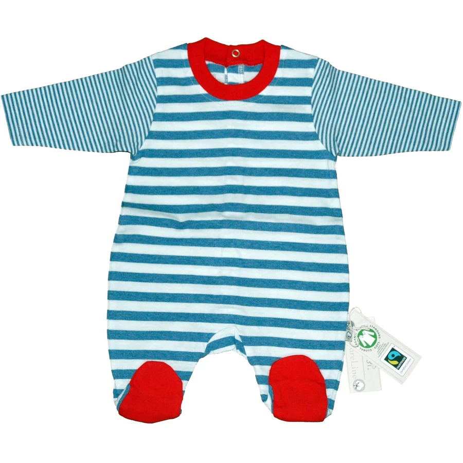 EBI & EBI Fairtrade Schlafoverall denimweiß