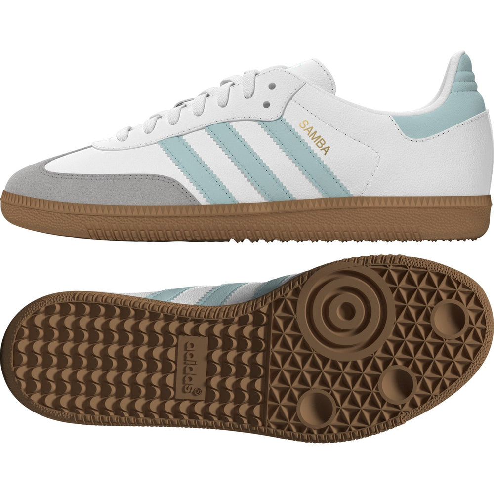 Køb adidas Originals Ftwr White/Semi Flash Aqua/Gum 3 Samba Og J Sneakers