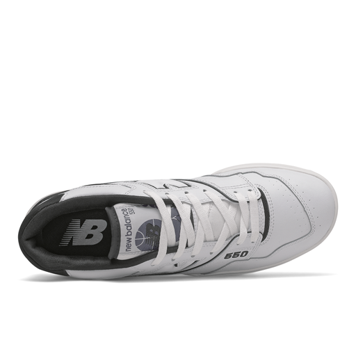 New Balance 550 Sneakers, White/Black, 44