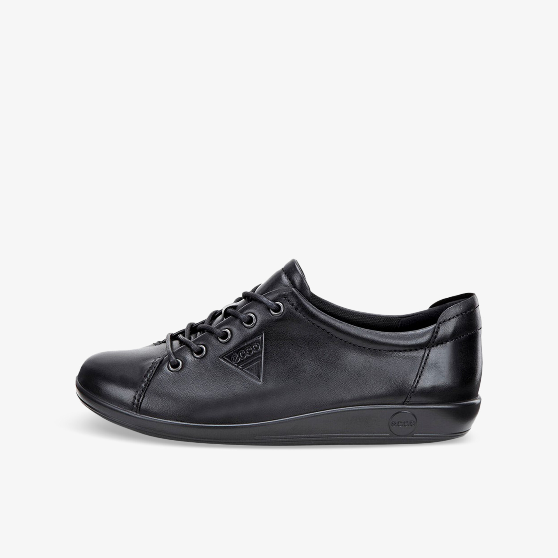 ecco Soft 2.0 Damen Klassische Schnürer schwarz