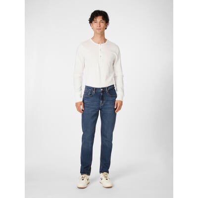 Herrenjeans Slim Straight, Jeansblau
