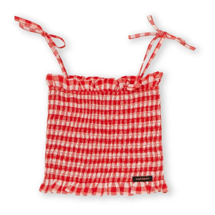 A Monday in Copenhagen Top Polly Vichy Coton Bio | Rouge