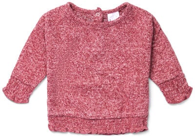 Luca & Lola Pasqualina Genser Baby, Dark Pink Melange