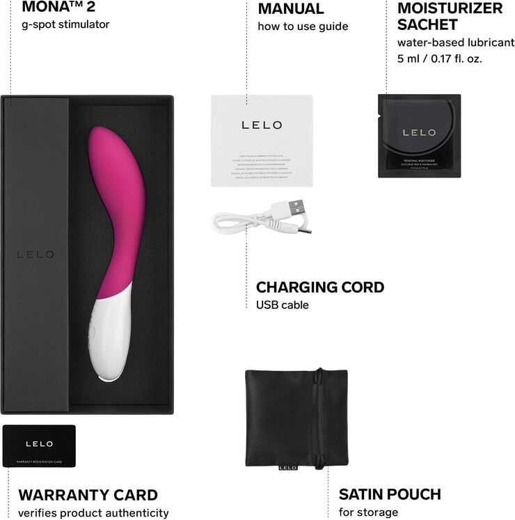 LELO Mona 2 G-punkt Vibrator Cerise