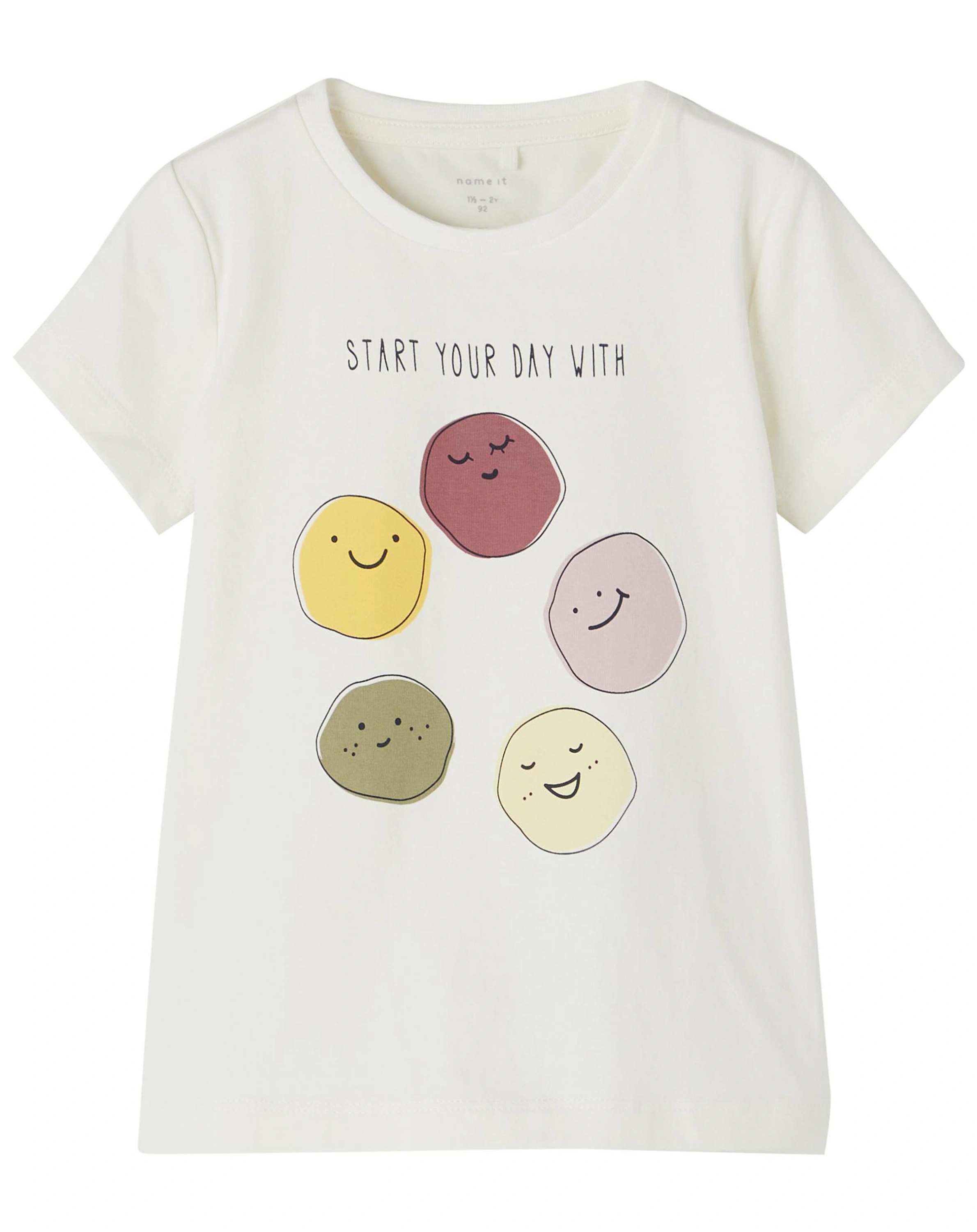 T-Shirt NMFTANNA in white alyssum