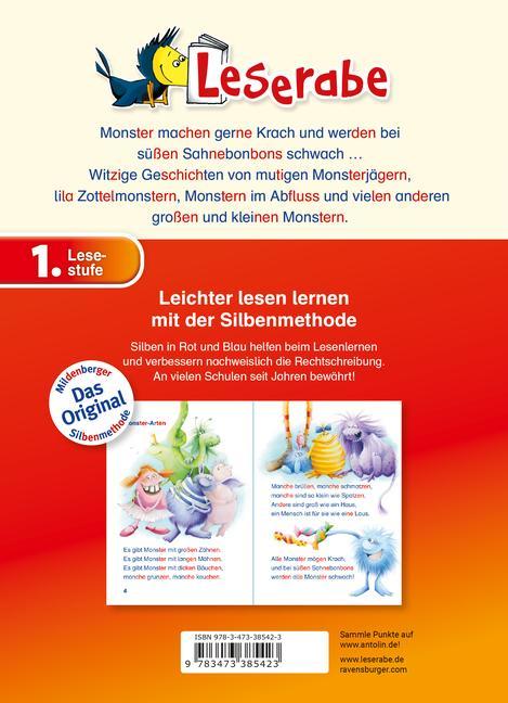 Monstergeschichten - Leserabe 1. Klasse - Erstlesebuch für Kinder ab 6 Jahren